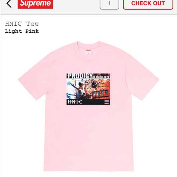 Supreme | Shirts | Supreme Hnic Mobb Deep Pink Tee Xl | Poshmark